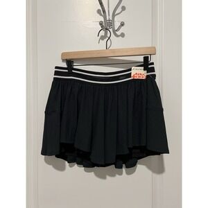 Free People Movement Women's‎ Sultry Skirt Black Size Large Tennis NWT $78